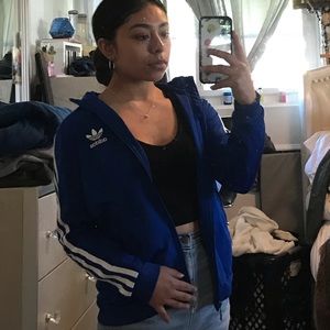adidas blue sweater